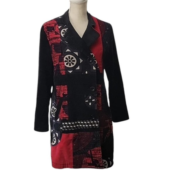 Desigual Rainbow Coat - Picture 1 of 8